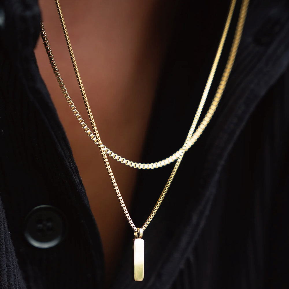 Box Pendant necklace